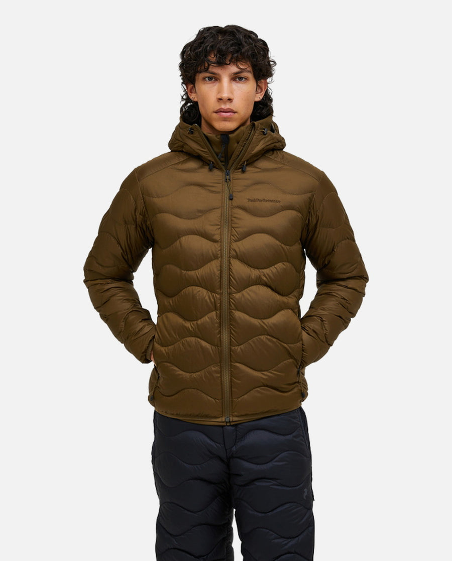 Chaqueta Hombre M Helium Down Hood Jacket  Marrón
