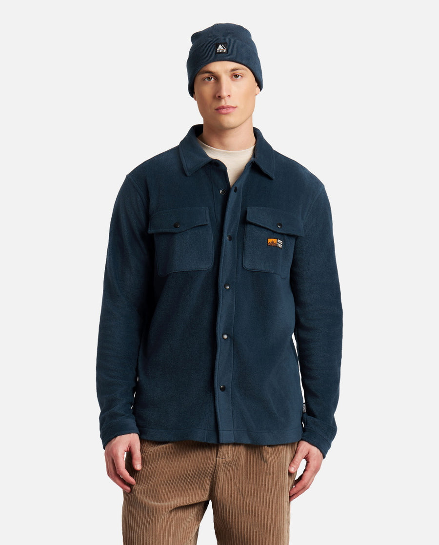 Camisa Hombre M Gogh Outdoor Shirt Protest Azul