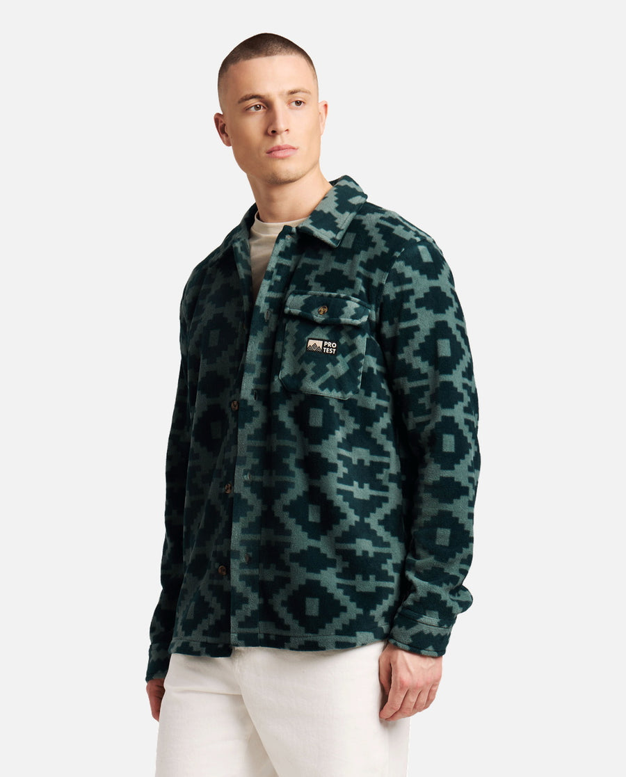 Camisa Hombre M Howden Outdoor Shirt Protest Verde