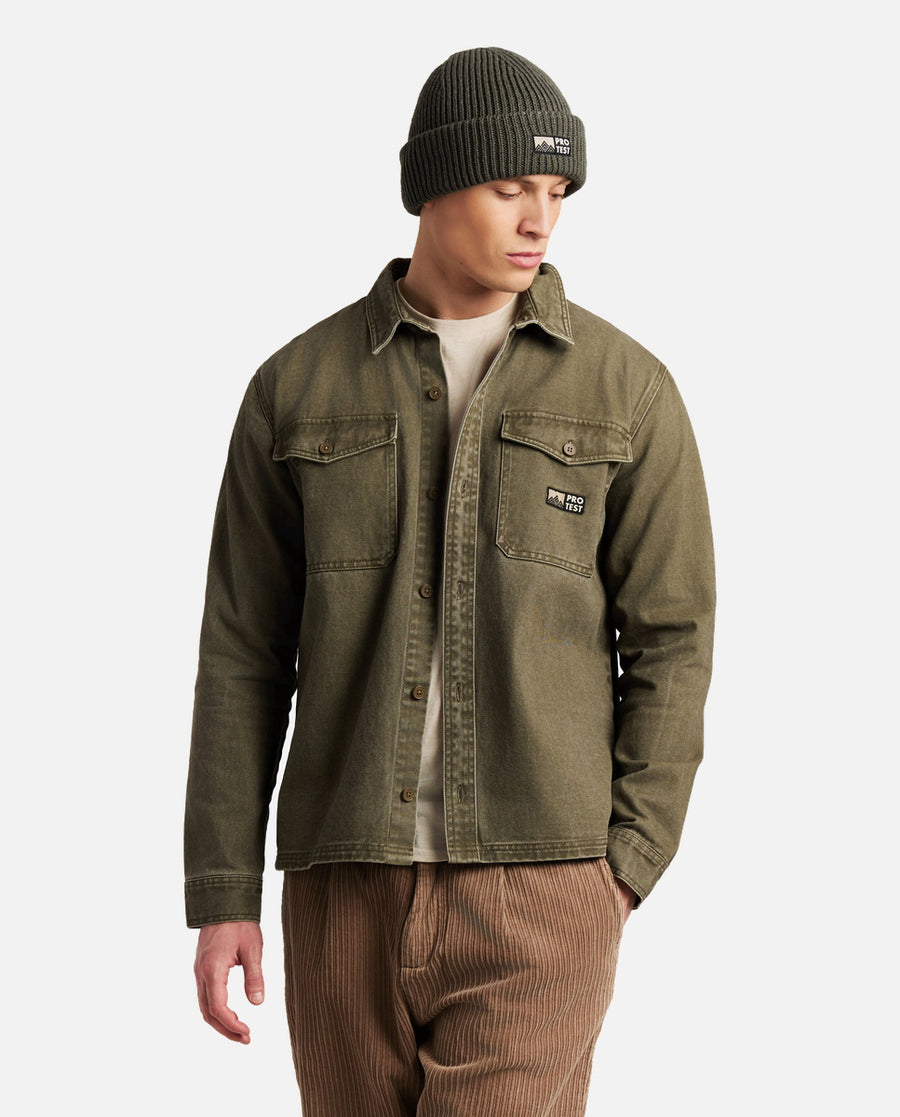Camisa Hombre M Adored Outdoor Shirt Protest Verde