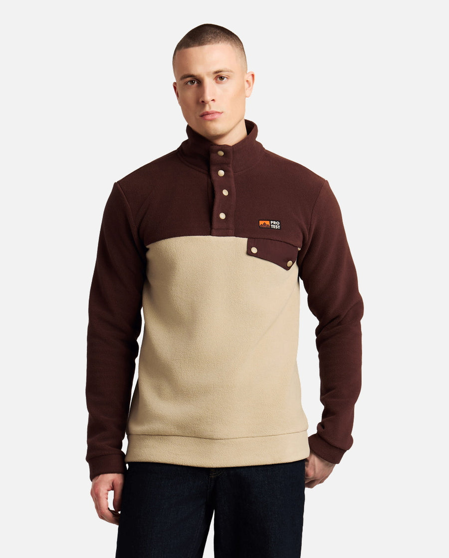 Sudadera Hombre M Wigland Outdoor 1/4 Butt Top Protest Marrón