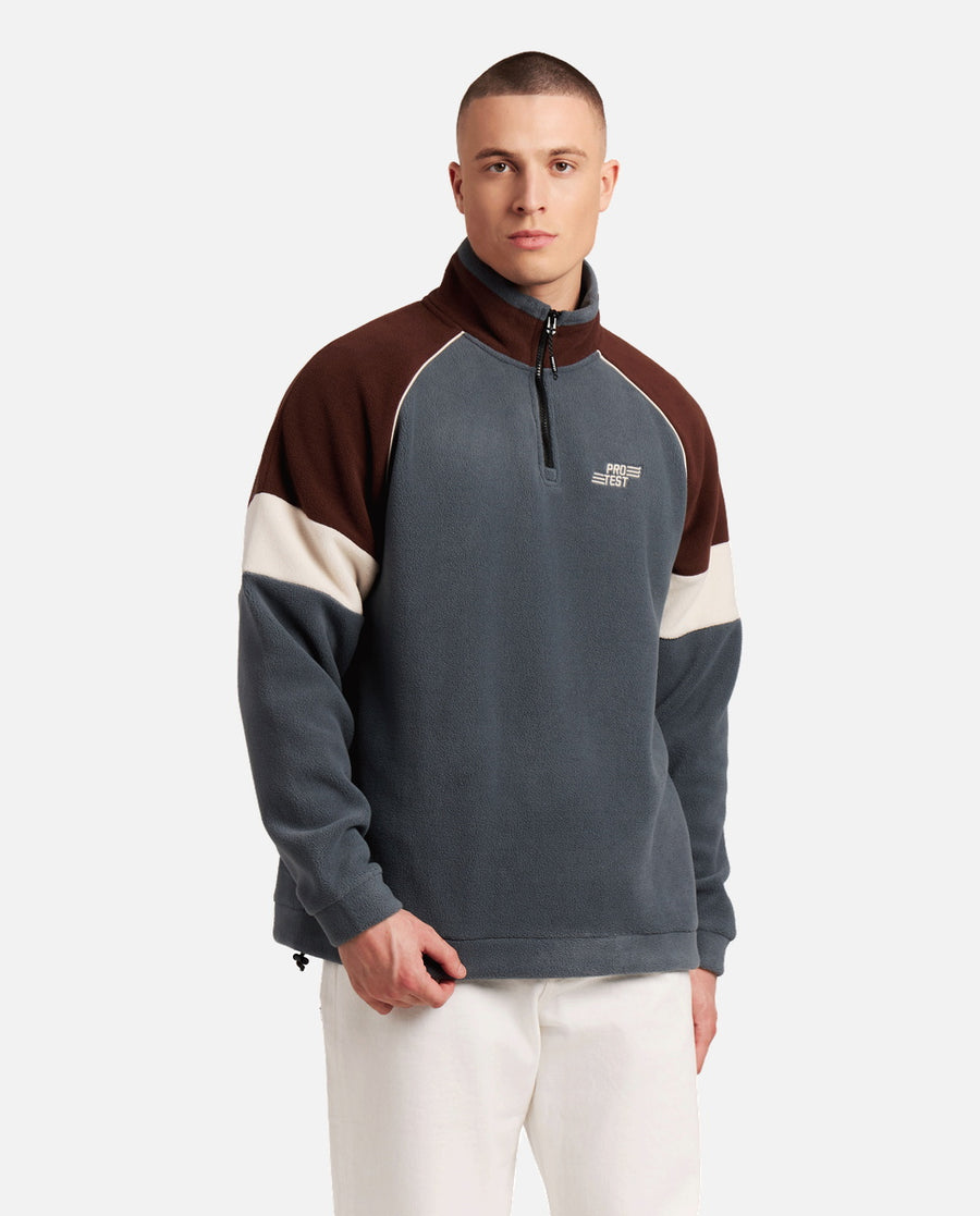 Sudadera Hombre M Elmar Outdoor 1/4 Zip Top Protest Gris