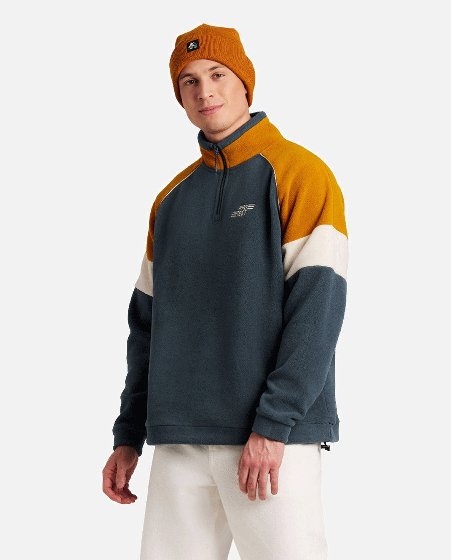 Sudadera Hombre M Elmar Outdoor 1/4 Zip Top Protest Azul