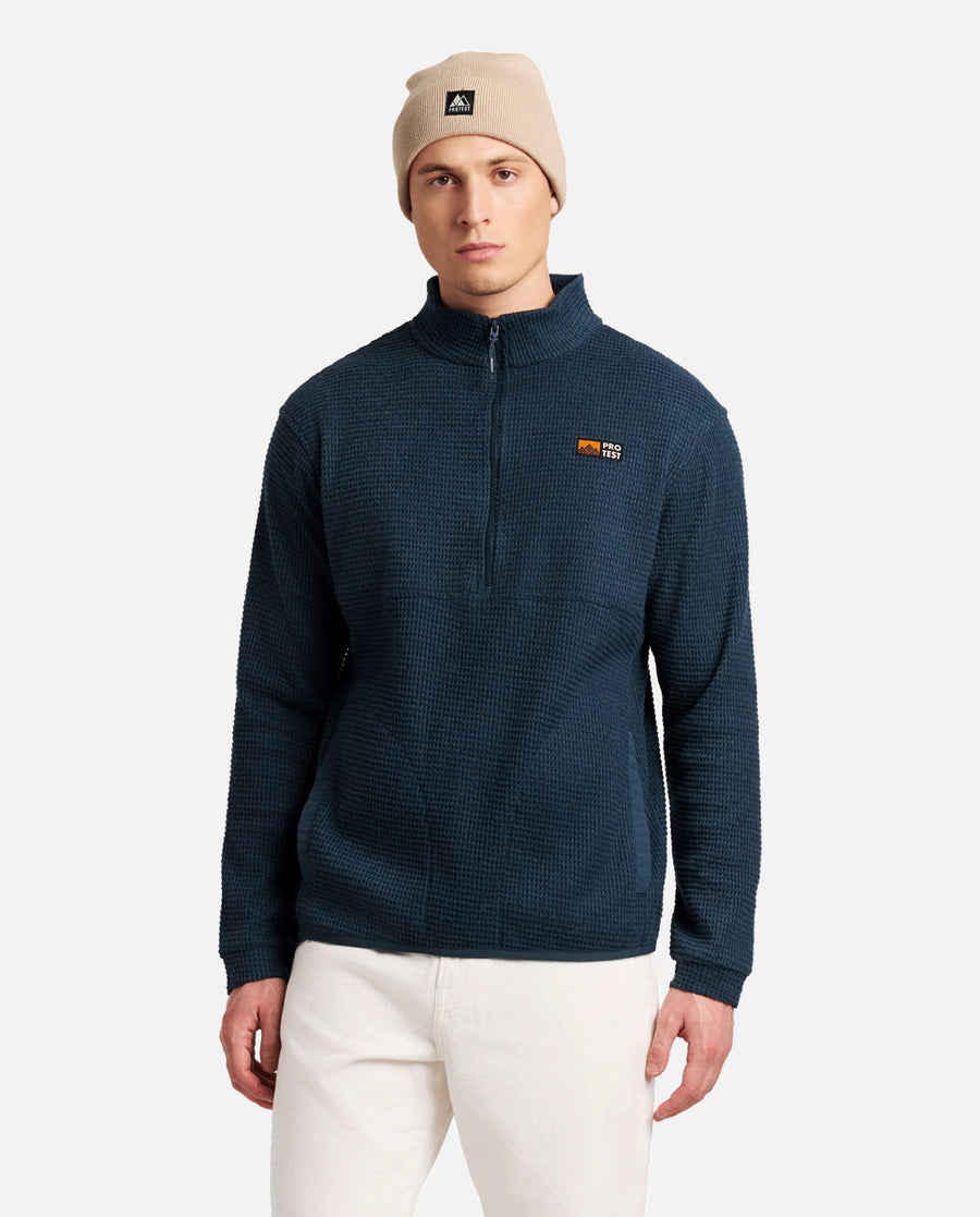 Sudadera Hombre M Alive Outdoor 1/4 Zip Top Protest Azul