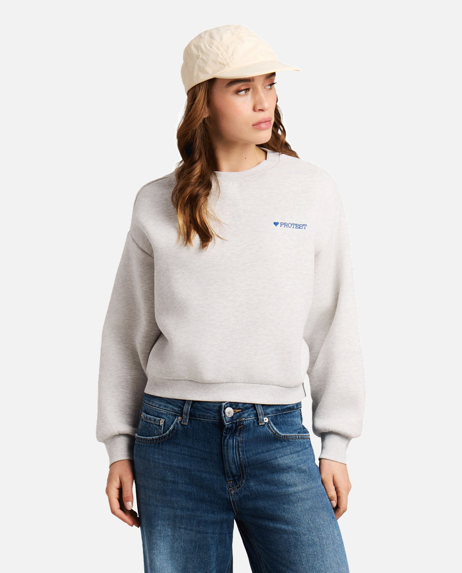 Sudadera Mujer W Harty Sweatshirt Protest Blanco