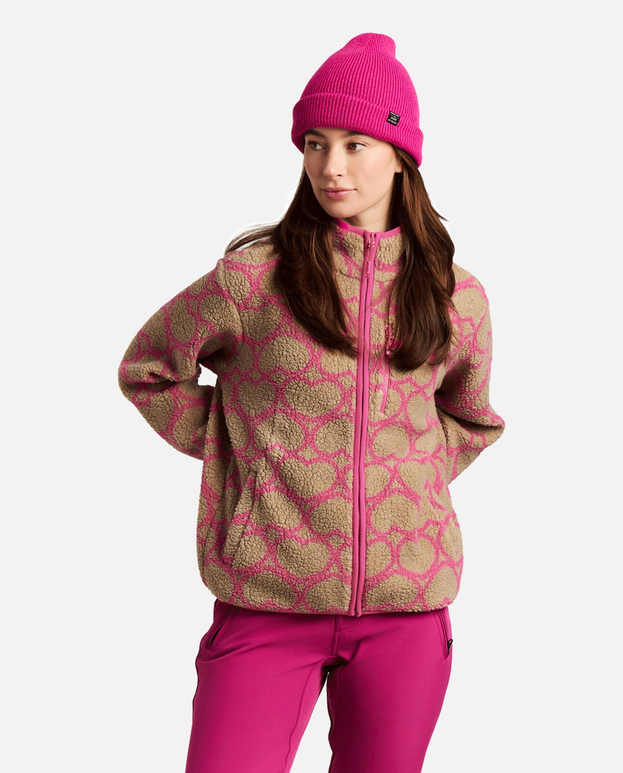 Sudadera Mujer W Wiba Full Zip Top Protest Rosa
