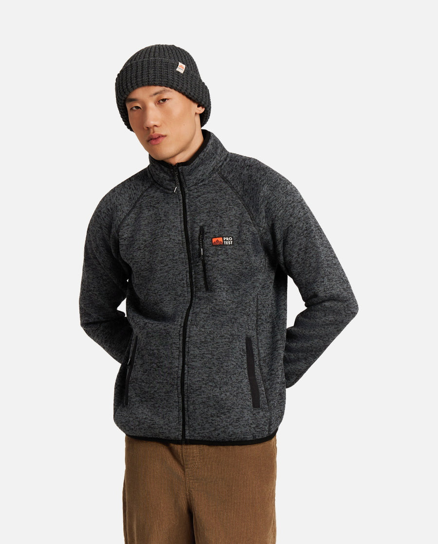 Sudadera Hombre M Mano Outdoor Full Zip Top Protest Gris