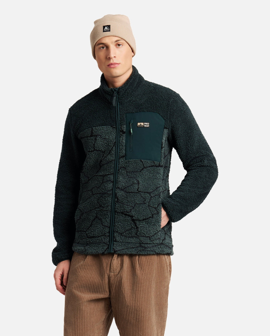 Sudadera Hombre M Legacy Outdoor Full Zip Top Protest Verde