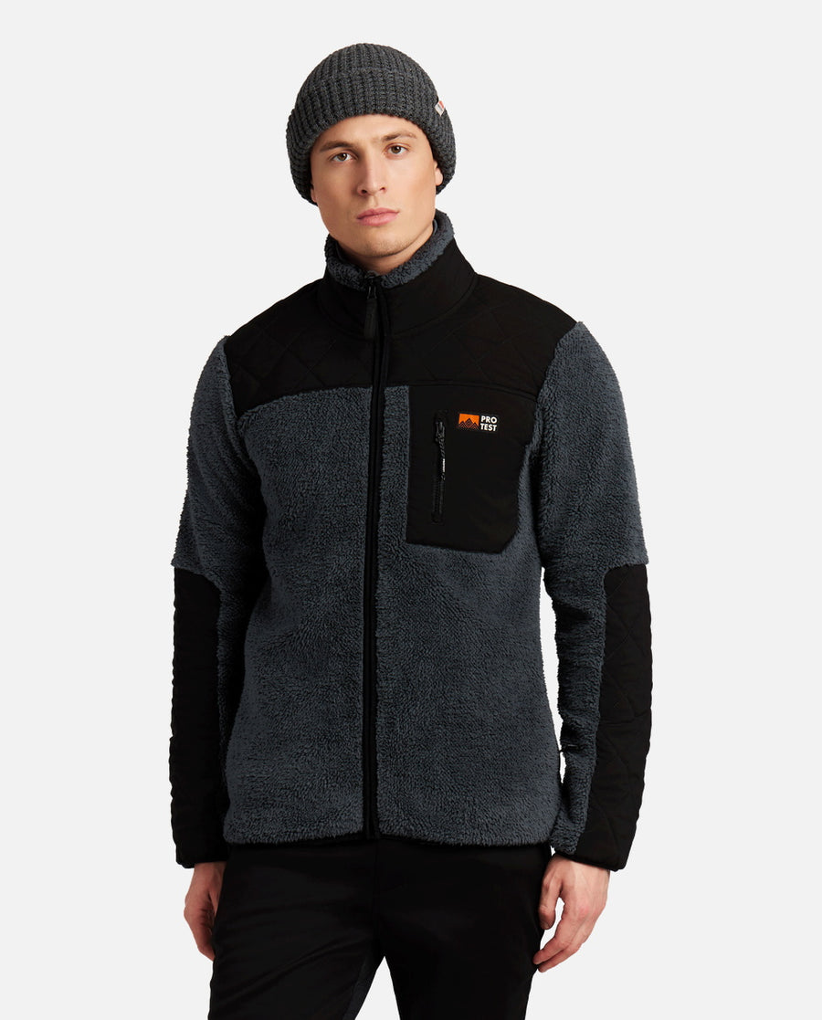 Sudadera Hombre M Longton Outdoor Full Zip Top Protest Gris