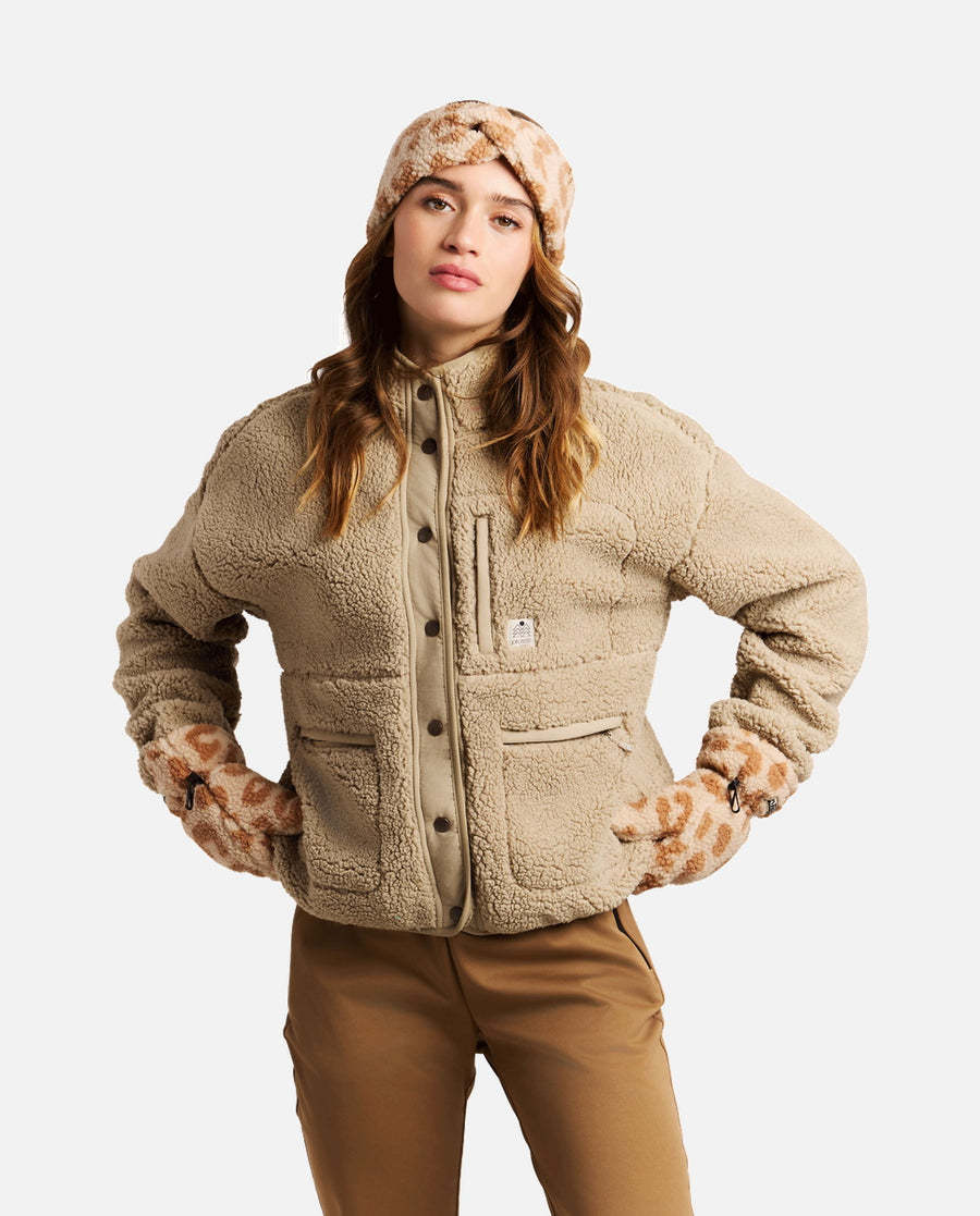 Polar Mujer W Lux Outdoor Fullziptop Protest Marrón