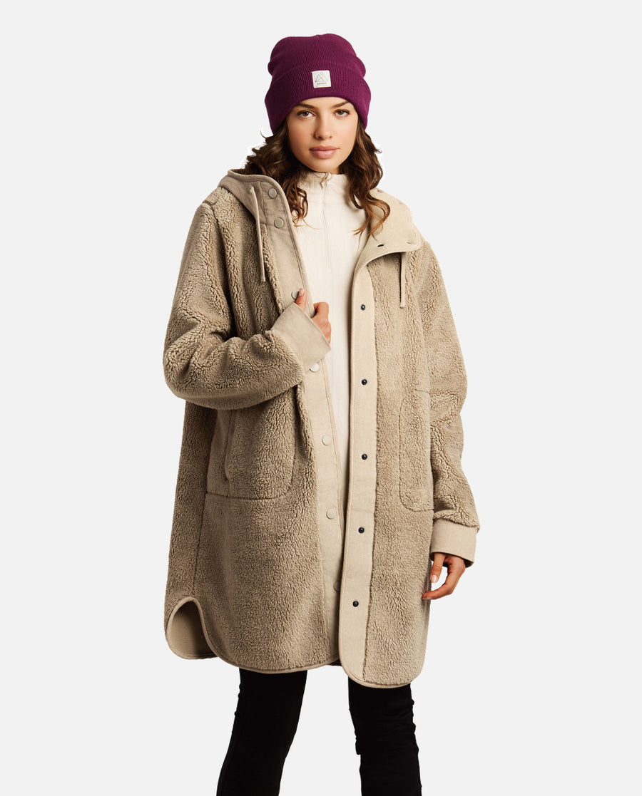 Chaqueta Mujer W Katia Outdoor Long Jacket Protest Marrón