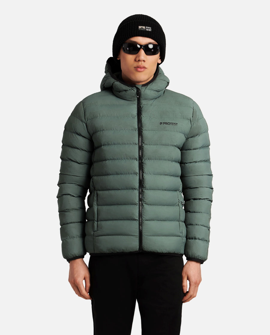 Chaqueta Hombre M Basso Outdoor Pufferjacket Protest Verde